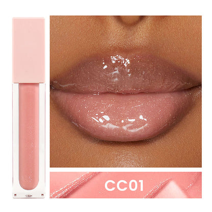 24 color nude lip gloss high pigment not dry long lasting pink tube