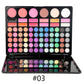 78 color eyeshadow palette lipgloss blush set multi-function pan