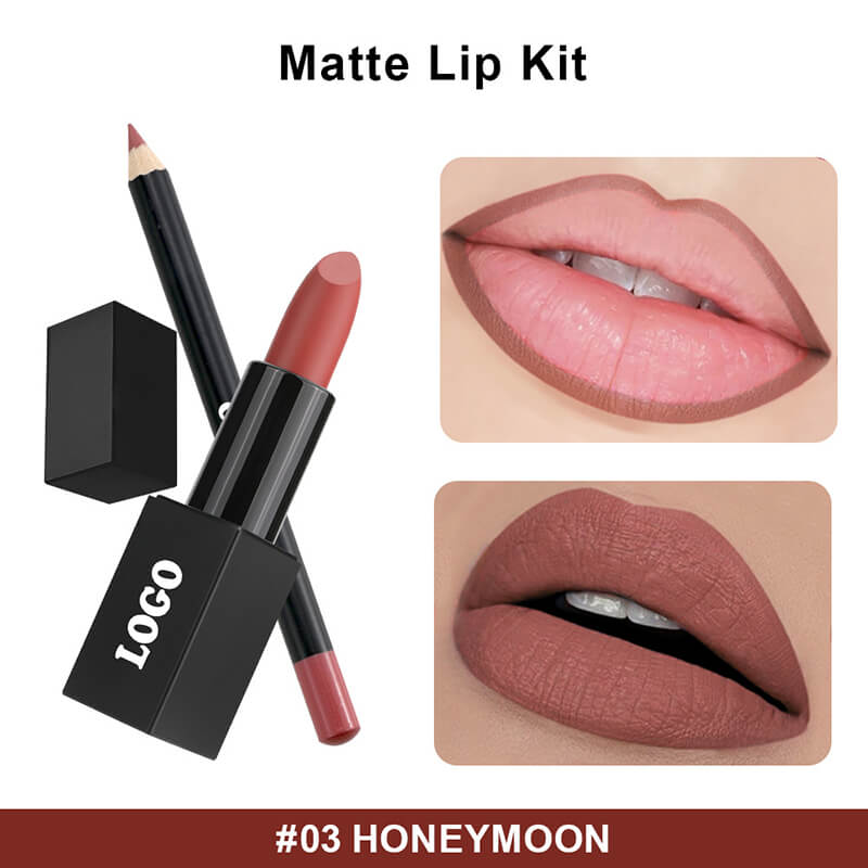 10 color 2 in 1 lip gift kit matte lipstick & lip stain & lip liner set