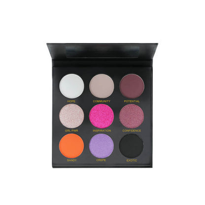 9 color eyeshadow palette vegan high pigmented long lasting