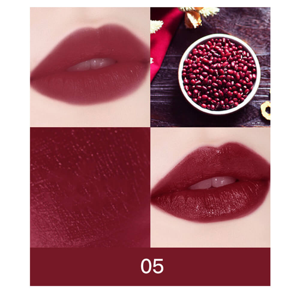 6 color matte lipstick+velvet lipstick double-headed long lasting