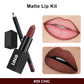 10 color 2 in 1 lip gift kit matte lipstick & lip stain & lip liner set