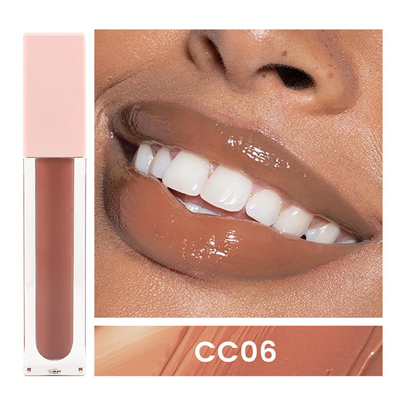 24 color nude lip gloss high pigment not dry long lasting pink tube