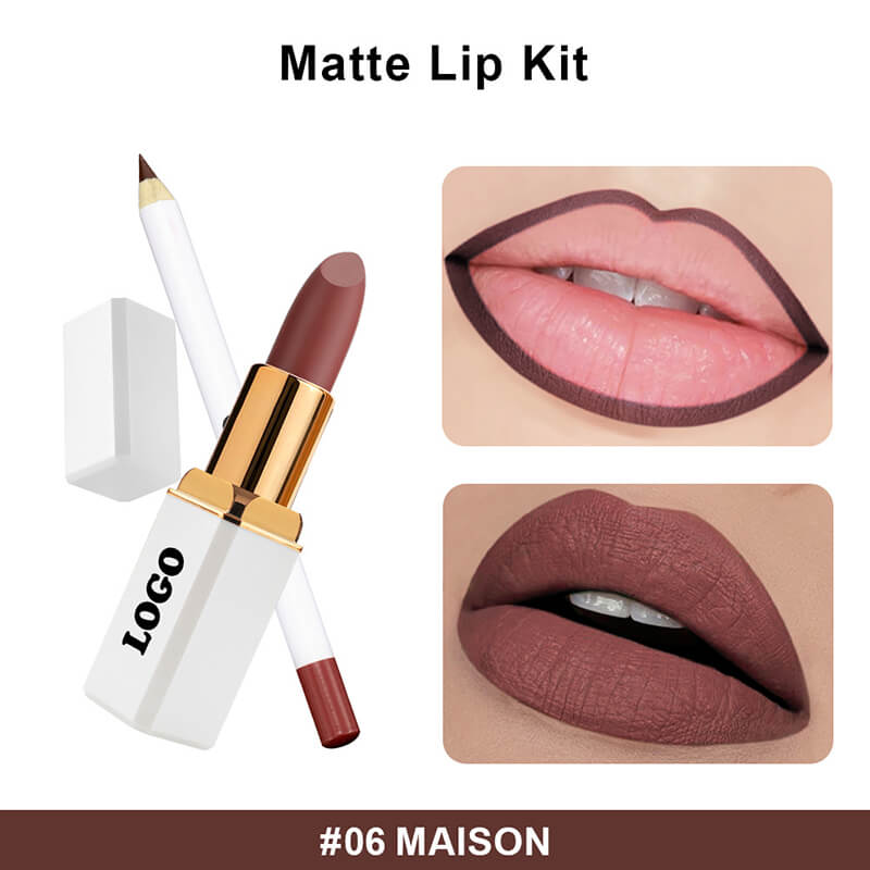 12 color 2 in 1 lip gift kit matte liquid lipstick cream lipstick lip liner