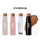 19 color concealer contour stick with brush waterproof full cover black tube