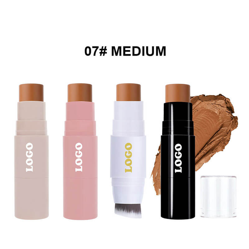 19 color concealer contour stick with brush waterproof full cover black tube