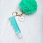 13 color fruity lip gloss pompom keychain vegan lipgloss