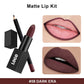 10 color 2 in 1 lip gift kit matte lipstick & lip stain & lip liner set