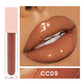 24 color nude lip gloss high pigment not dry long lasting pink tube