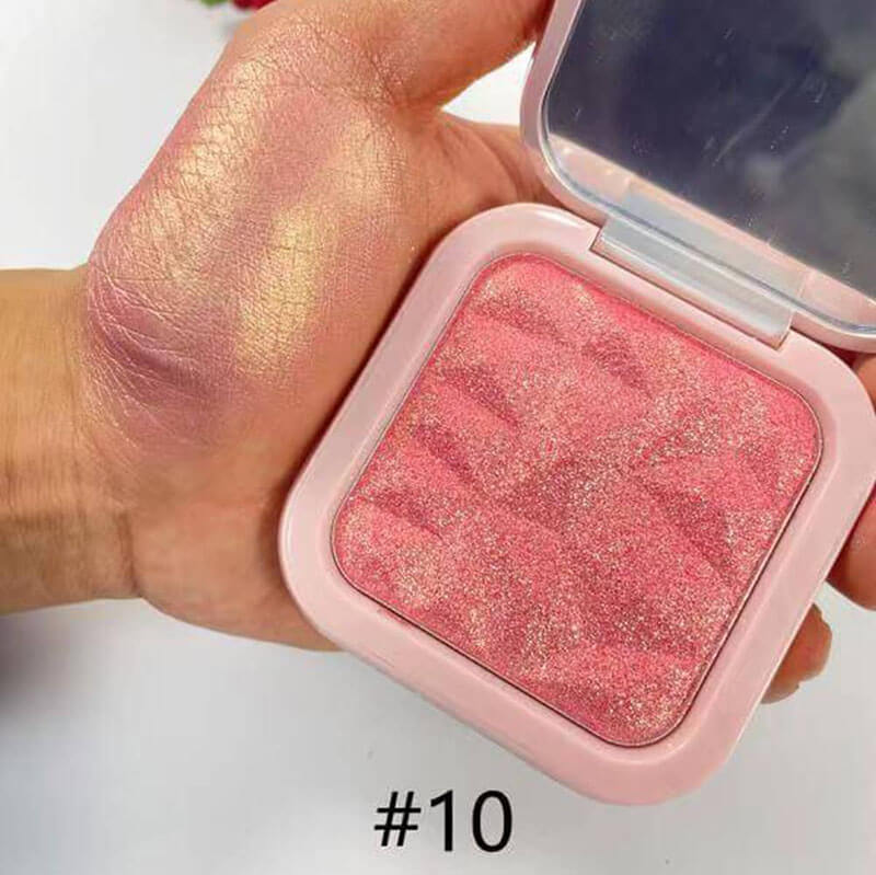 Iluminador en polvo compacto de 12 colores Shimmer