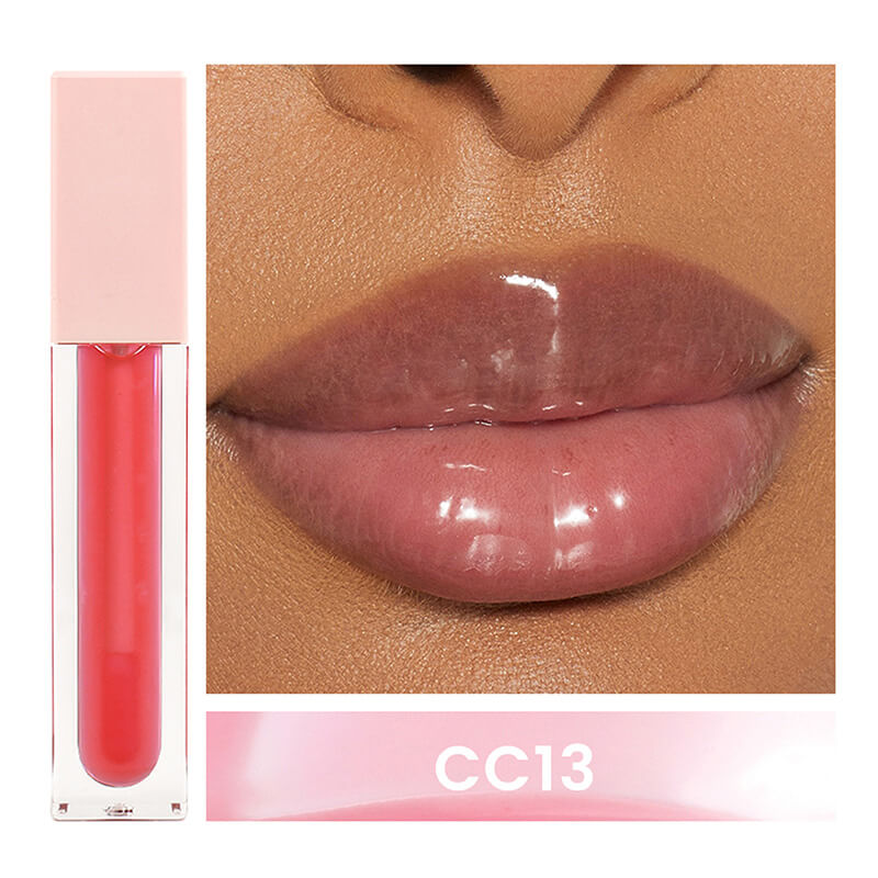 24 color nude lip gloss high pigment not dry long lasting pink tube