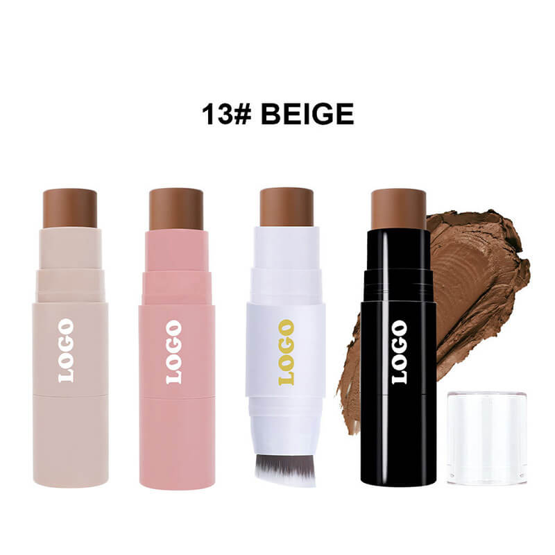 19 color concealer contour stick with brush waterproof full cover black tube