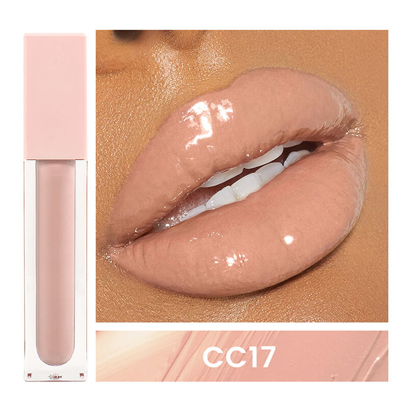 24 color nude lip gloss high pigment not dry long lasting pink tube