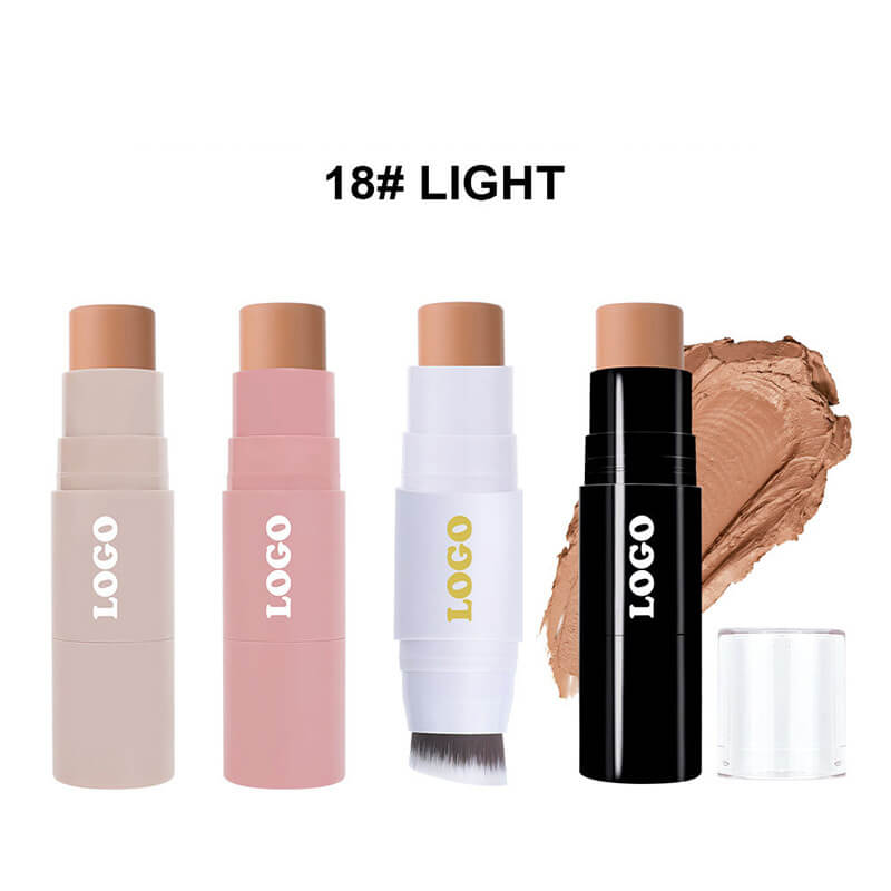 19 color concealer contour stick with brush waterproof full cover black tube