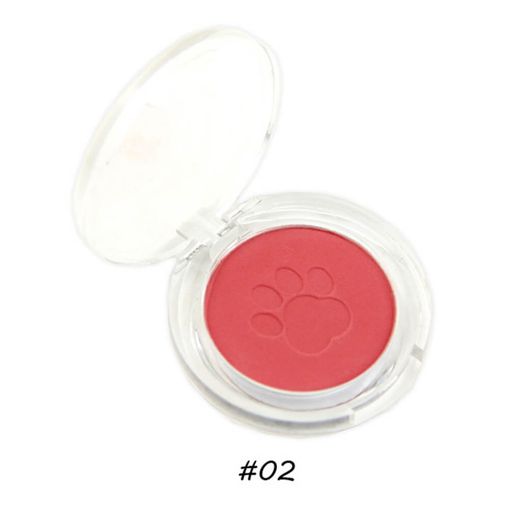 10 color blush powder blusher cute cat's paw high pigmented