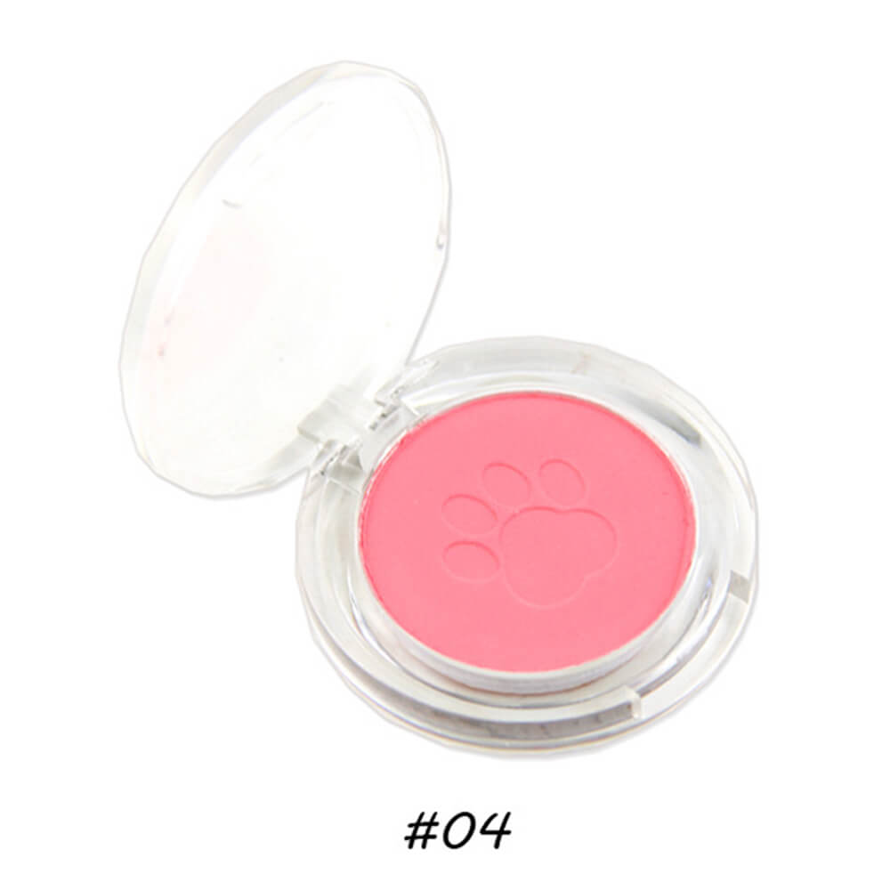 10 color blush powder blusher cute cat's paw high pigmented