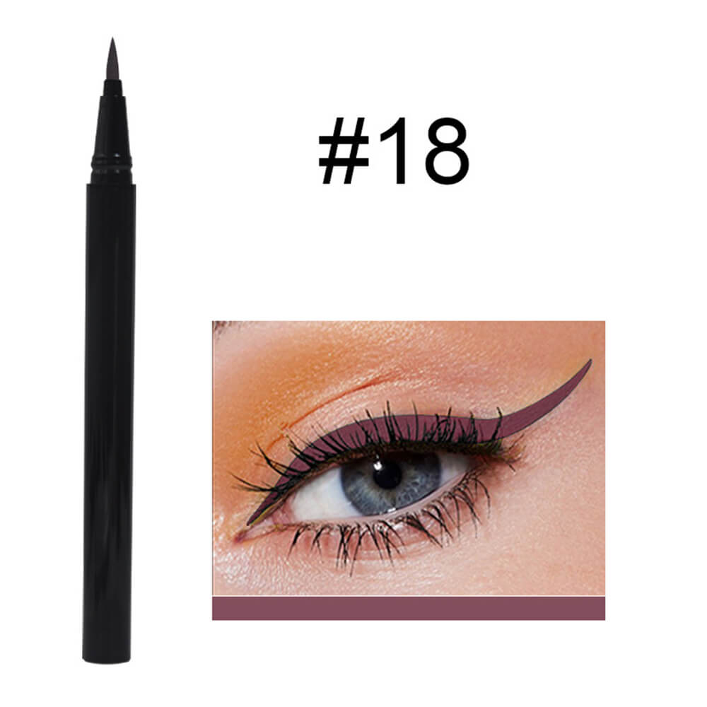 23 color liquid eyeliner eye pen colorful waterproof long lasting