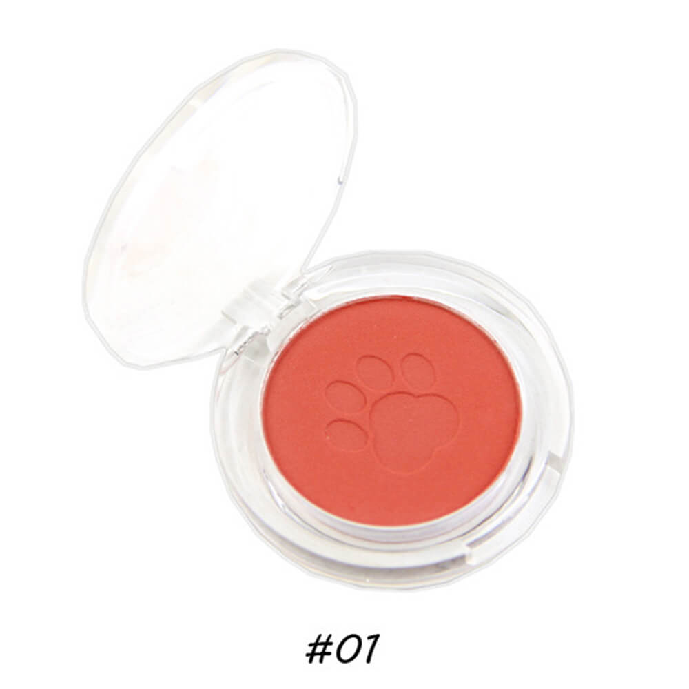 10 color blush powder blusher cute cat's paw high pigmented