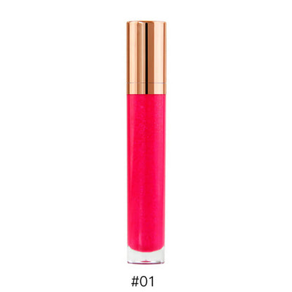 7 color lip gloss nude shimmer high pigmented gold tube