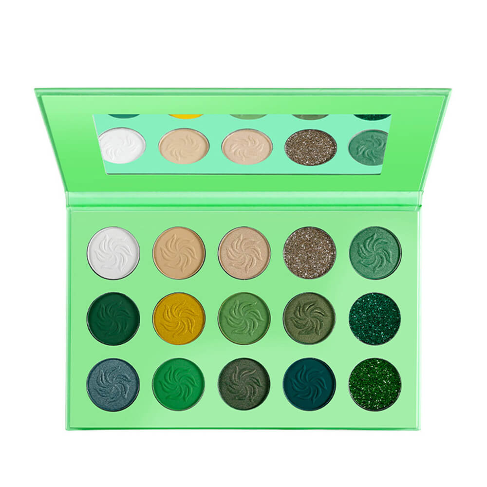 Paleta de sombras de ojos de 4 colores resistente al agua pigmentada