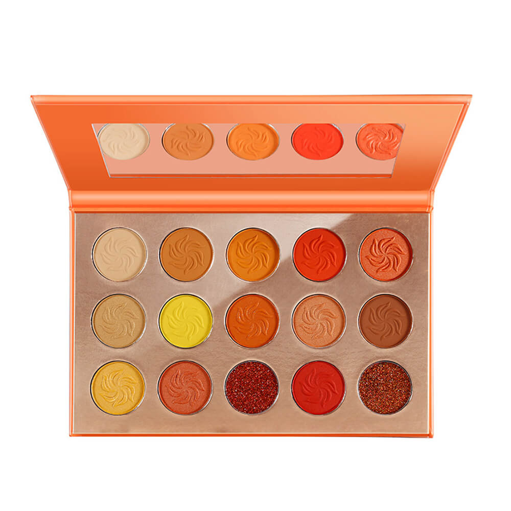 Paleta de sombras de ojos de 4 colores resistente al agua pigmentada