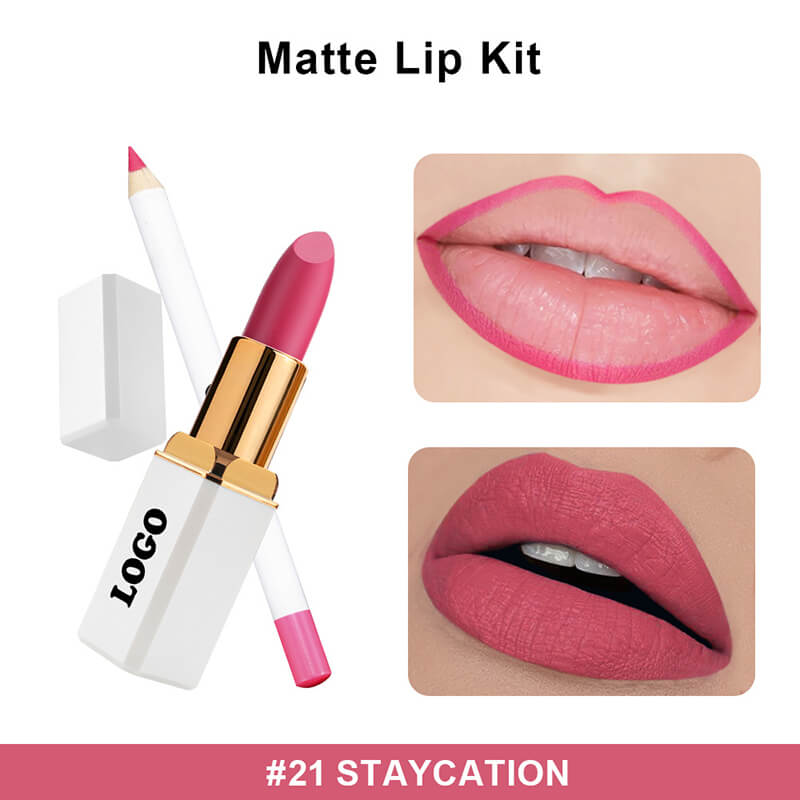 12 color 2 in 1 lip gift kit matte liquid lipstick cream lipstick lip liner