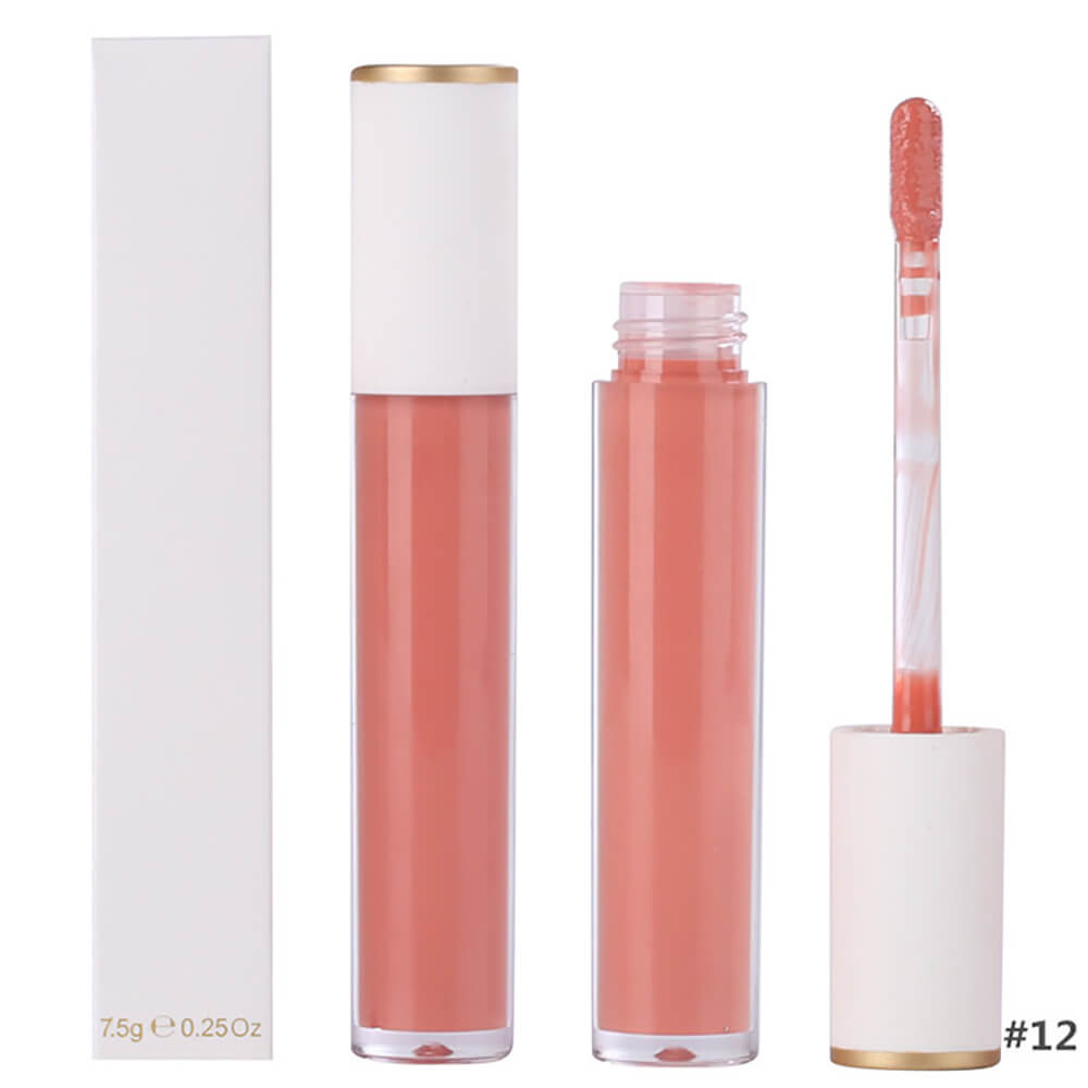 25 color lip gloss jelly nude shimmer long lasting no logo