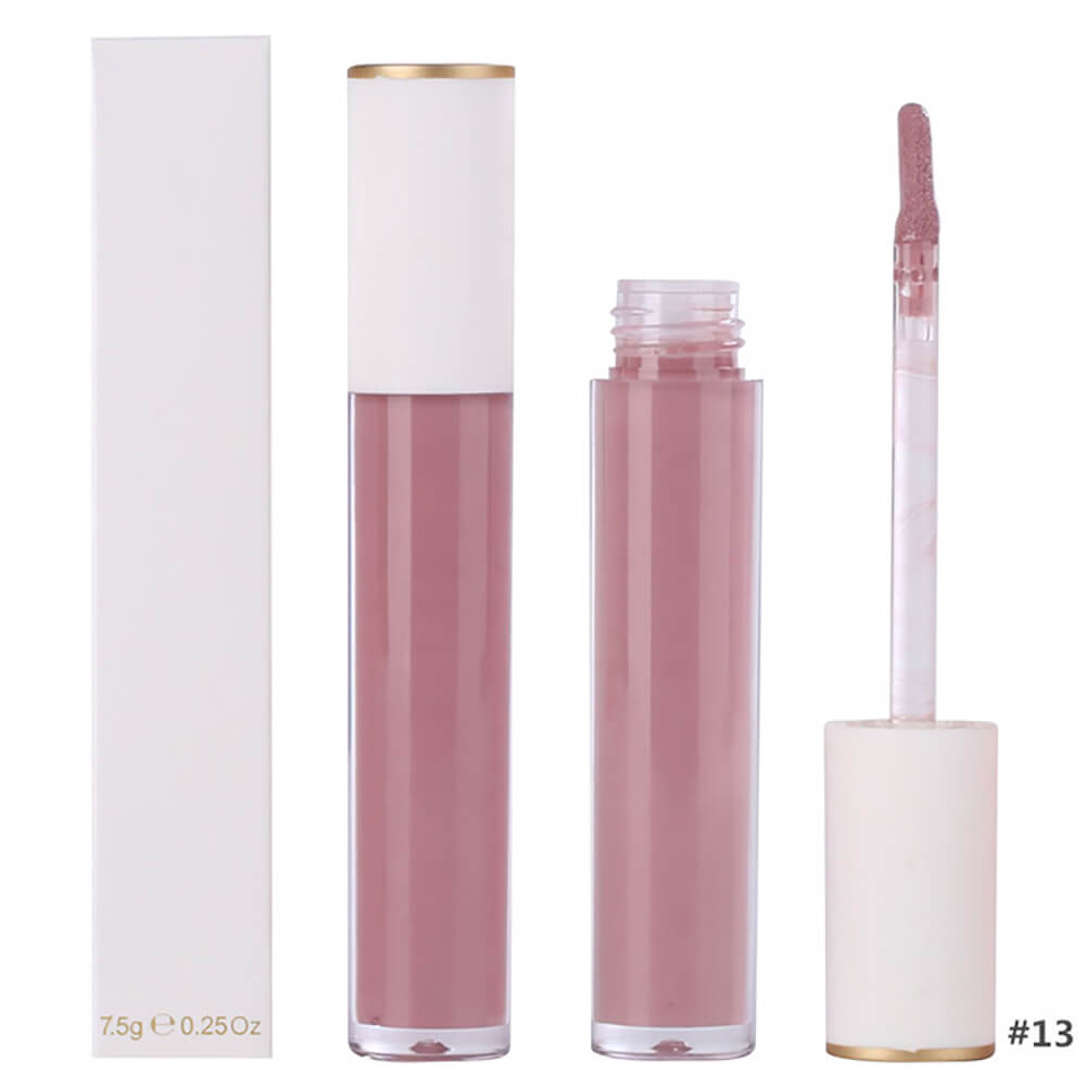 Brillo de labios de 25 colores Jelly Nude Shimmer