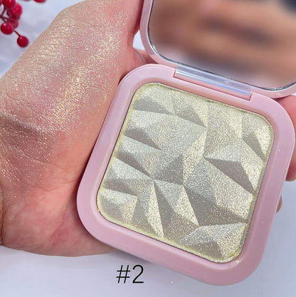 Iluminador en polvo compacto de 12 colores Shimmer