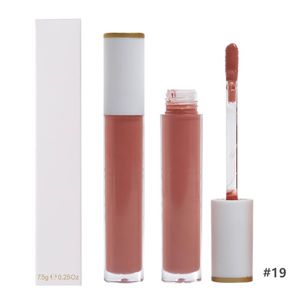 Brillo de labios de 25 colores Jelly Nude Shimmer