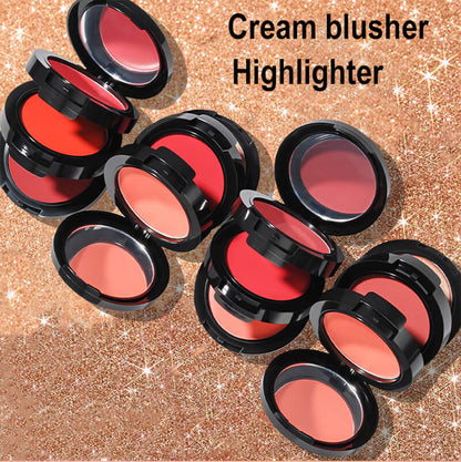 6 color 3 in 1 blush cream and highlighter powder long lasting