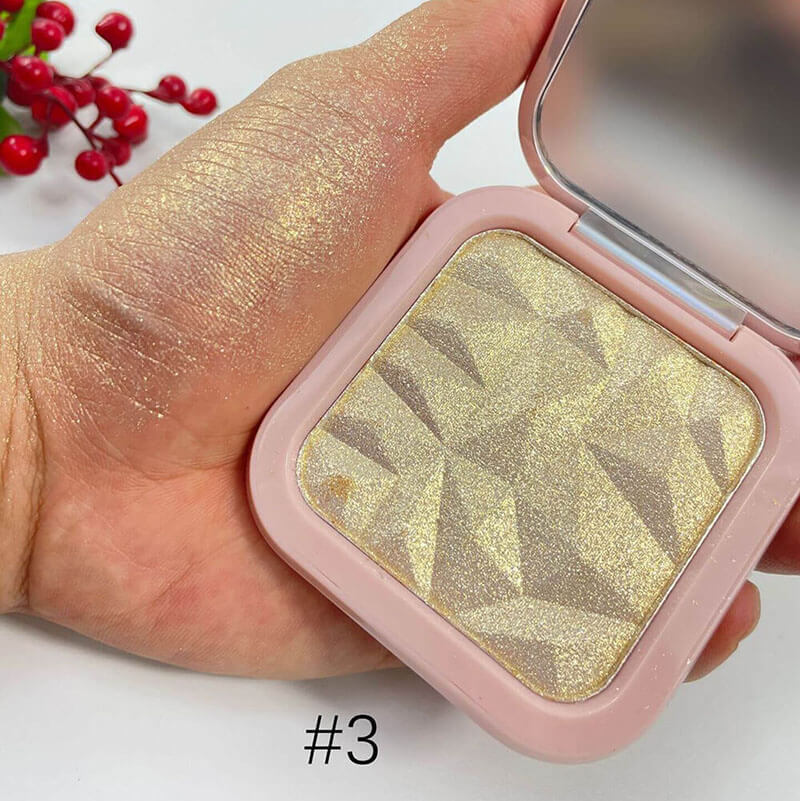 Iluminador en polvo compacto de 12 colores Shimmer