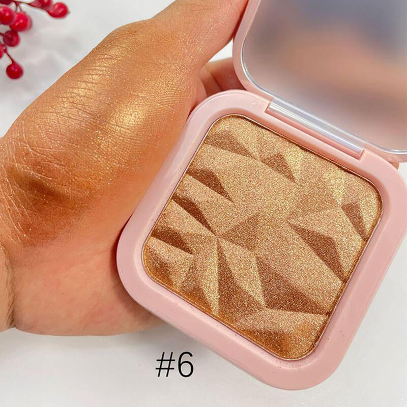 Iluminador en polvo compacto de 12 colores Shimmer