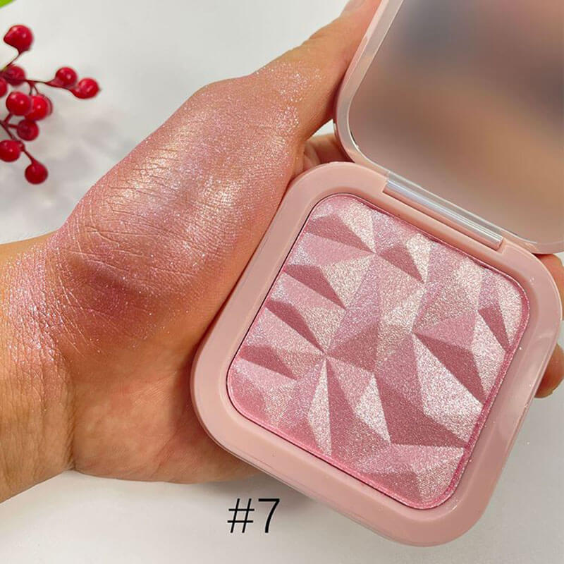 Iluminador en polvo compacto de 12 colores Shimmer