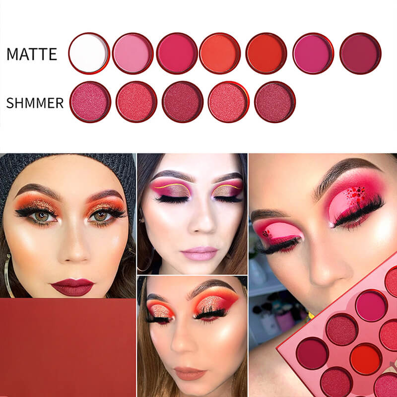 Fruit series 12 color eyeshadow palette high pigment waterproof