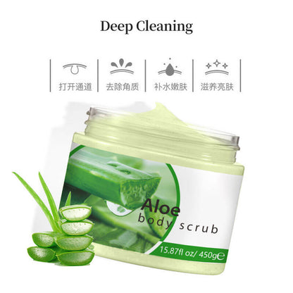 Sea salt scrub deep cleansing smooth exfoliate hydrating brighten skin