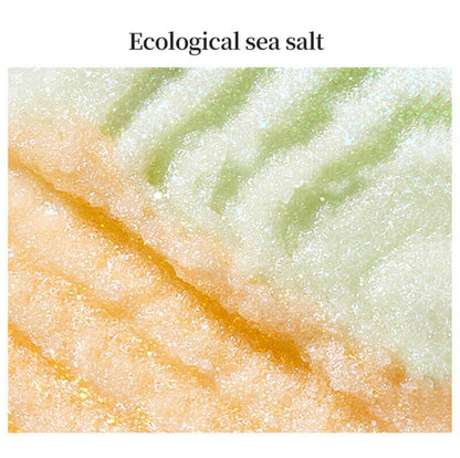 Sea salt scrub deep cleansing smooth exfoliate hydrating brighten skin