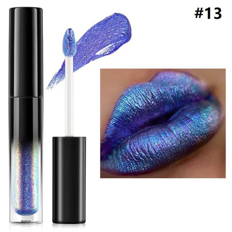 14 color chameleon liquid lipstick matte metallic lipstick waterproof long lasting