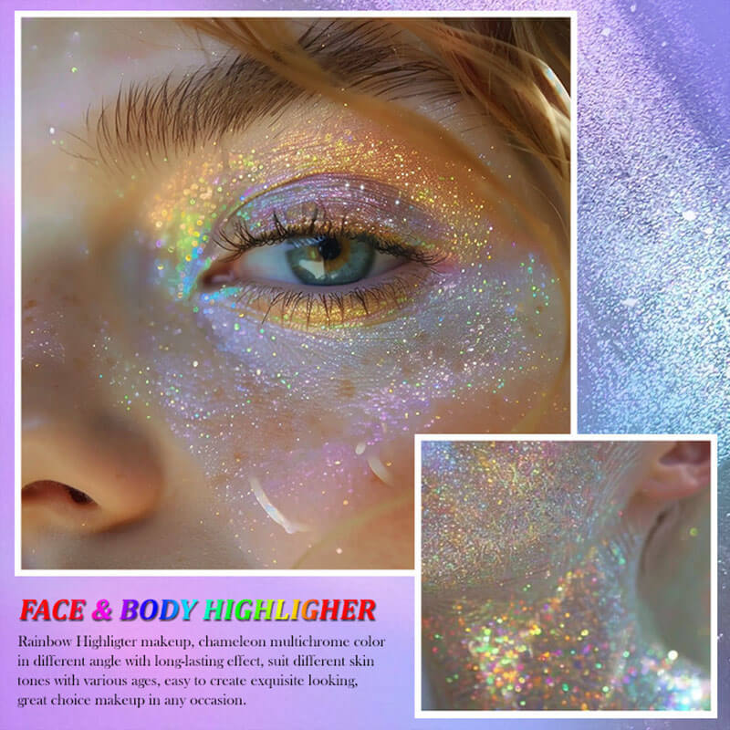 36mm chameleon eyeshadow powder rainbow light change holographic metallic