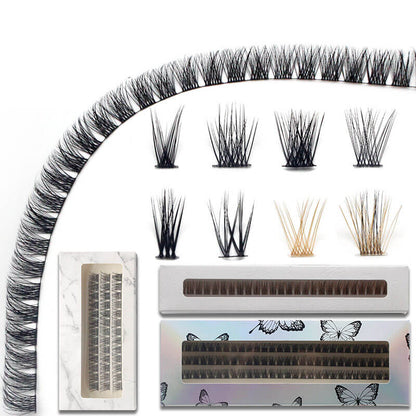 DIY false eyelashes segmented single cluster natural thick lash