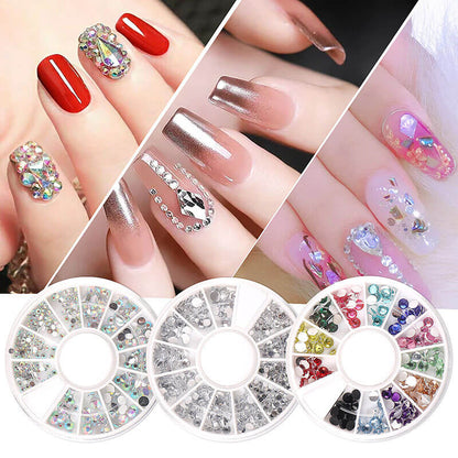 DIY nail art rhinestone 3D crystal flatback nail decoration gems