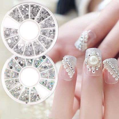 DIY nail art rhinestone 3D crystal flatback nail decoration gems