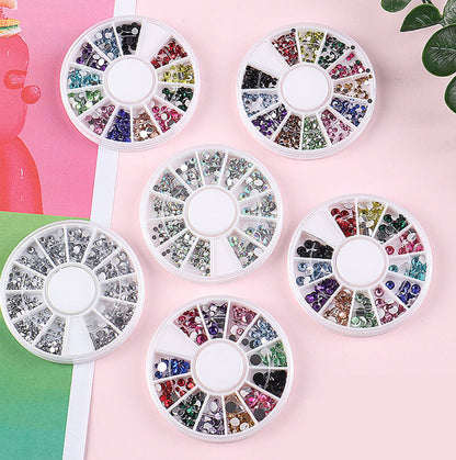 DIY nail art rhinestone 3D crystal flatback nail decoration gems