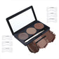 3 color eyebrow powder kit cream brow tint with brush and brow stencil