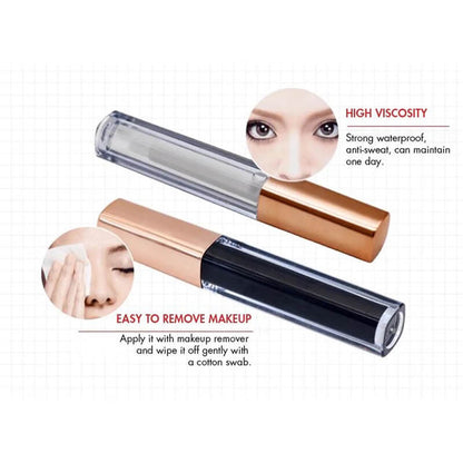 False eyelash glue fast dry glue waterproof rose gold tube