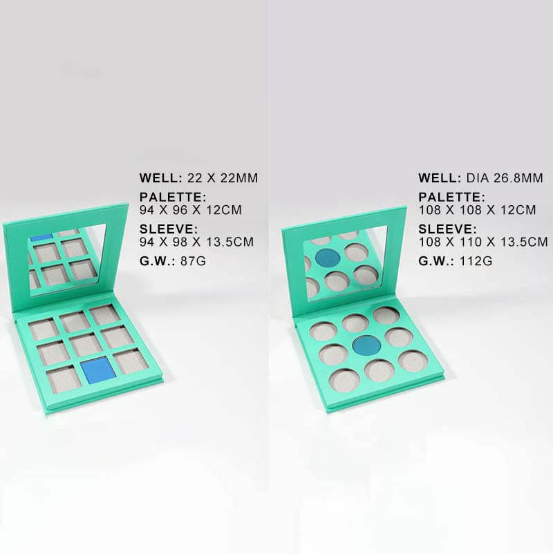 9 color eyeshadow palette high pigmented waterproof vegan