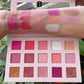 15 color pink eyeshadow palette matte pearlescent high pigmented