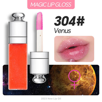 30 color lip oil 3ml small size lip plumping oil clear lip gloss silver-plated tube