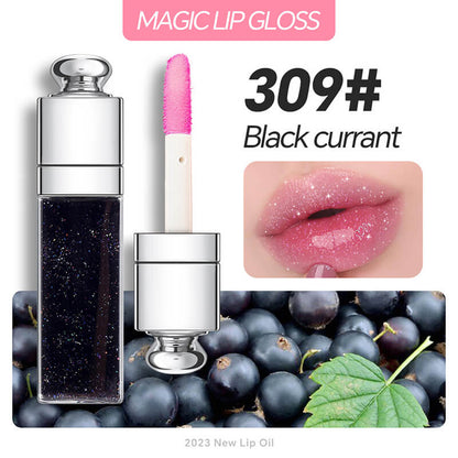 30 color lip oil 3ml small size lip plumping oil clear lip gloss silver-plated tube