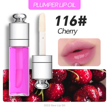 30 color lip oil 3ml small size lip plumping oil clear lip gloss silver-plated tube